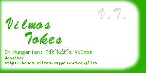 vilmos tokes business card